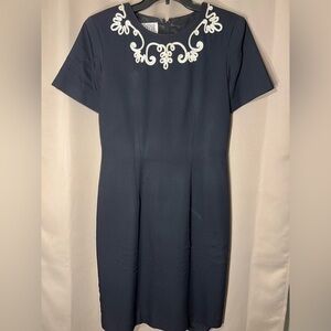 Iconic YVES COSSETTE DEPECHE Mode Vintage Sheath Dress Timeless Black Design